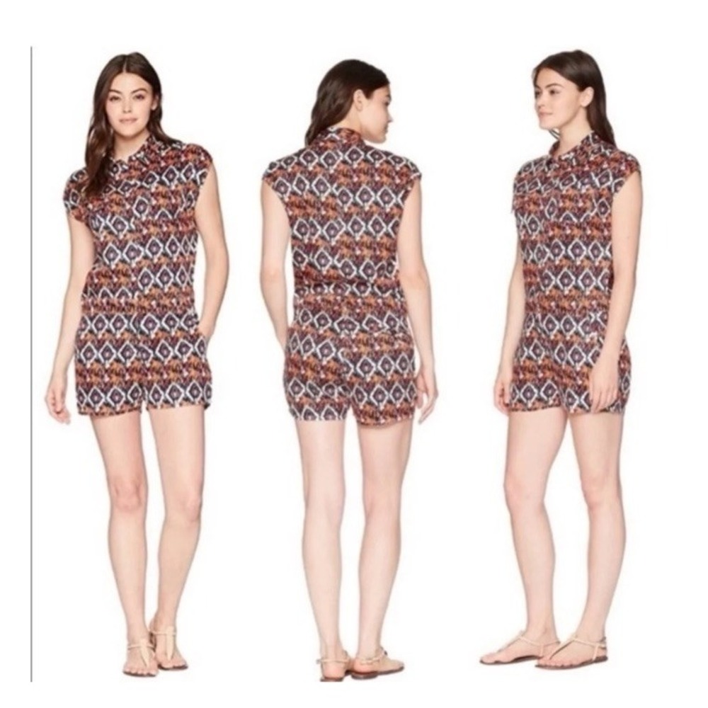 Kavu Freeland Ikat Romper Large Desert Paint Outdoors
